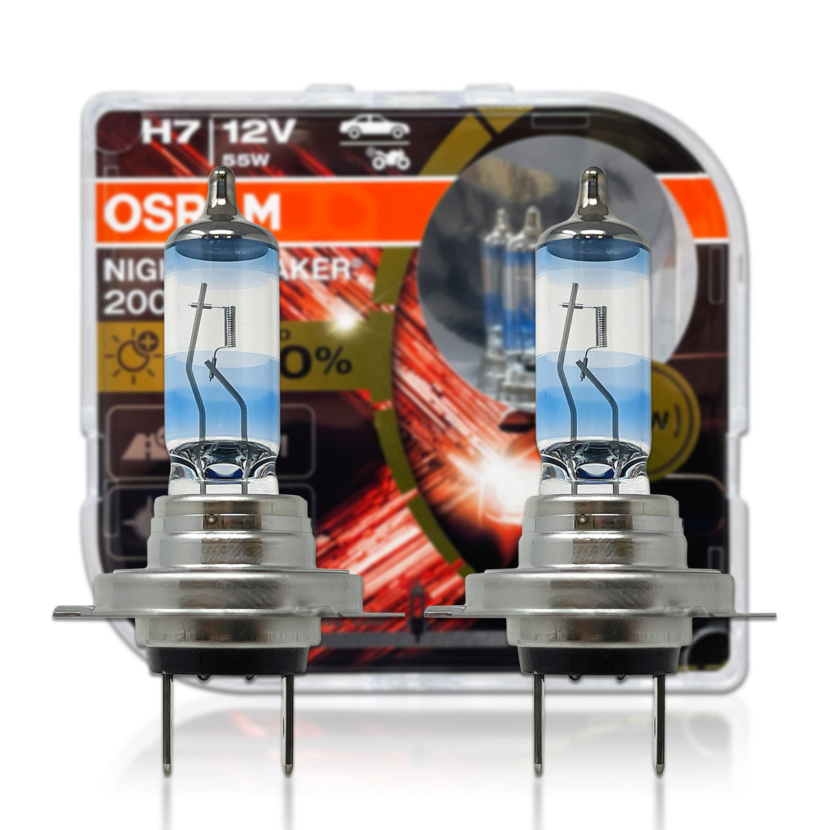 Check out our website for the newest Osram H7 64210NB200 Night Breaker 200  Halogen Bulbs